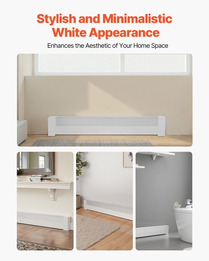 Baseboard Heater Covers Basic Series 4 ft Standard Electric Heating Unit F