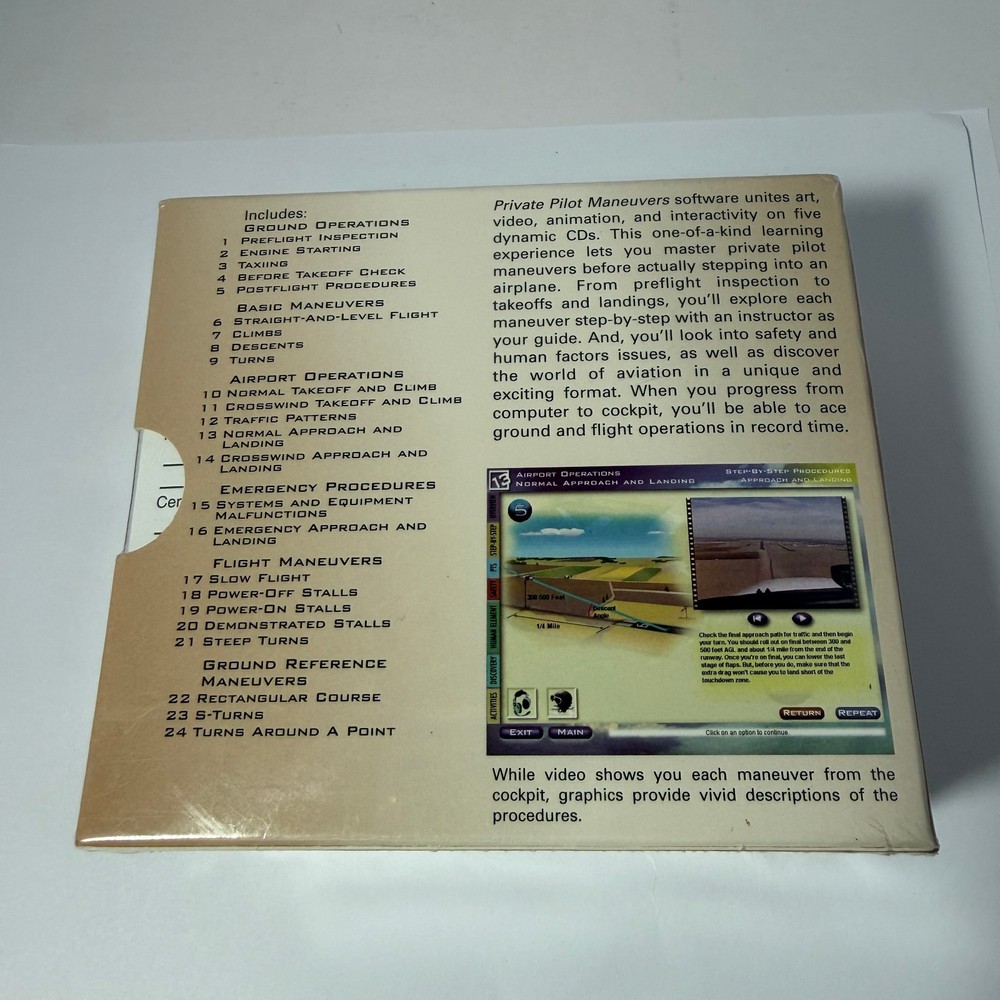 Private Pilot Maneuvers Training Software 5 CD Set