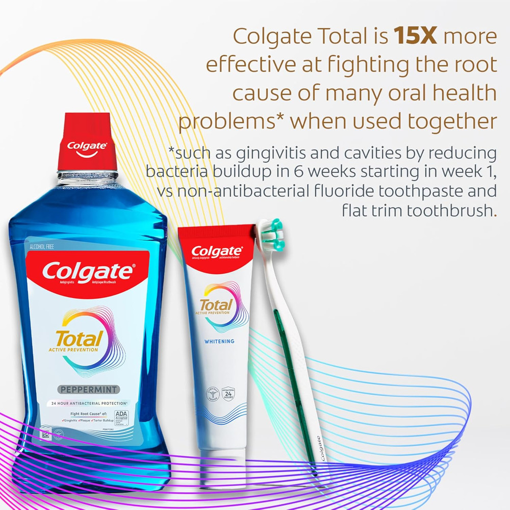 Total Active Prevention Foaming Clean Soft Toothbrushes, Soft Bristle Toothbrush