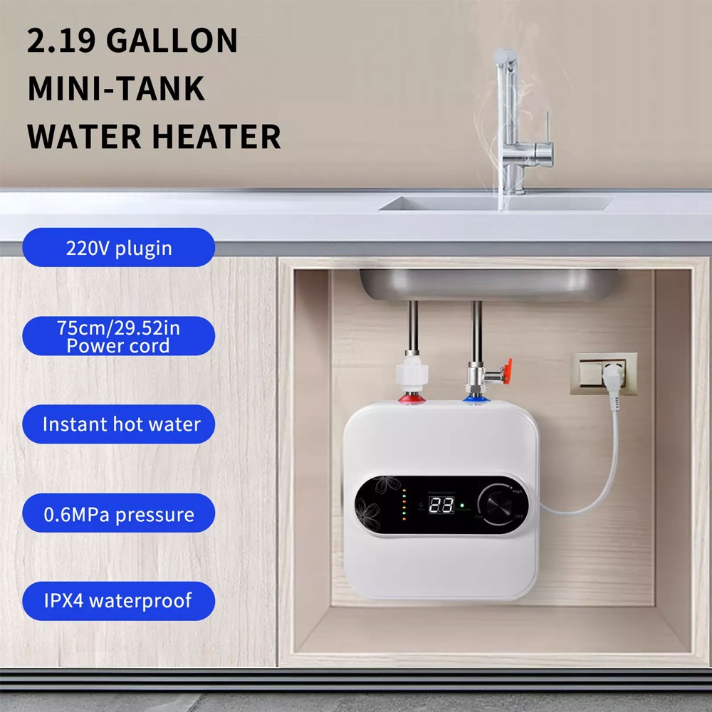 Electric Instantaneous Water Heater for Under Sink Basin Mixer Instant Heater US
