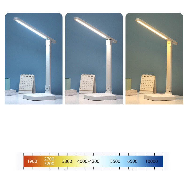 LED Desk Lamp Touch Sensor Reading Foldable Table Lamp Eye Caring Reading Light-