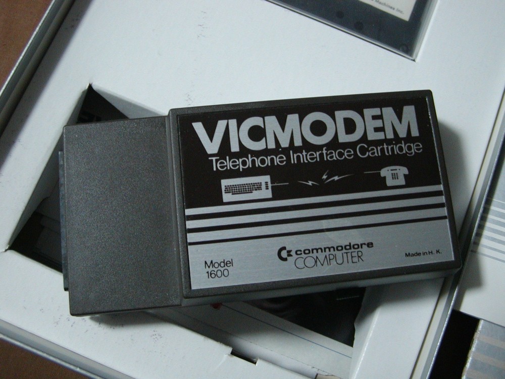 Commodore VIC 20 VICMODEM Model 1600 in Original Box, Sold AS-IS Untested