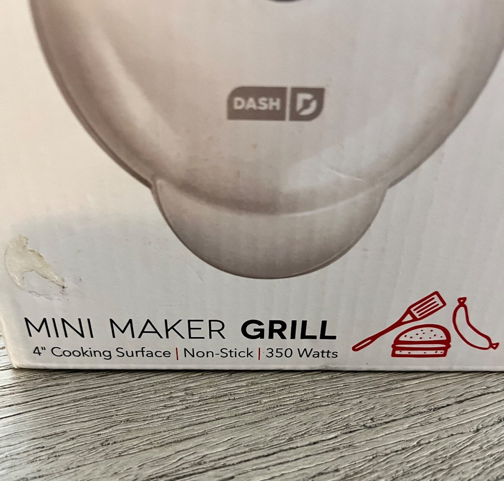 Dash Mini Maker Grill White Color Rarely Used