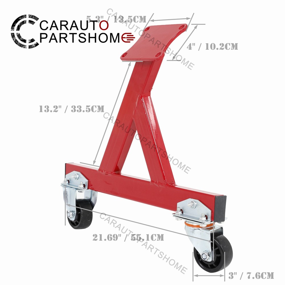 For Chevy LS1 LS2 LS3 LS6 Engine Storage Stand w/ Casters Red