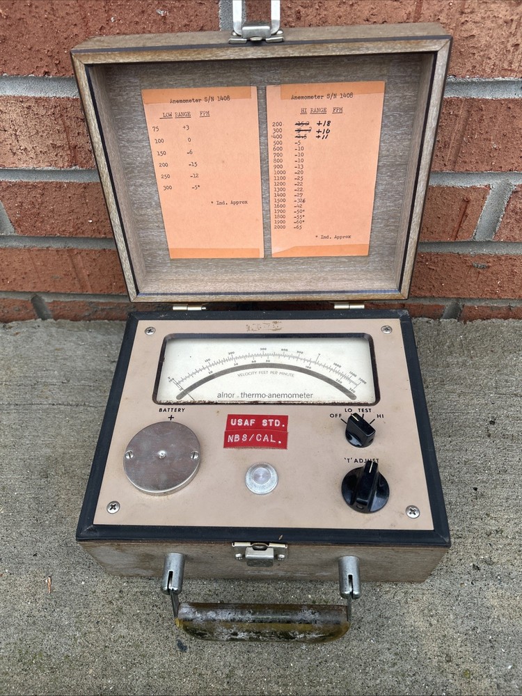 Alnor Thermo- Anemometer Velocity Meter Untested