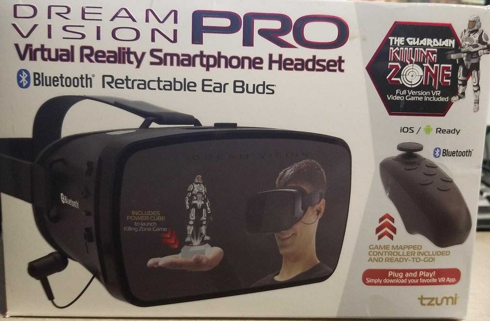 Tzumi Dream Vision Pro Virtual Reality Smartphone Headset https://(LOC TUB L-29)