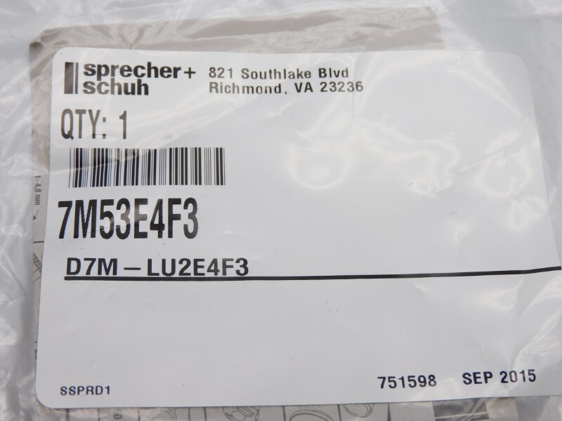 SPRECHER+SCHUH D7M-LU2E4F3 7M53E4F3 NSMP