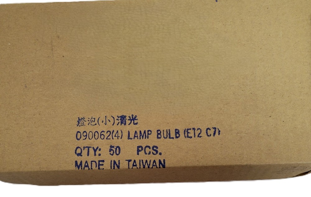 50 Pieces C-7 Light Bulbs Replacement Lighting Clear - C7 E12