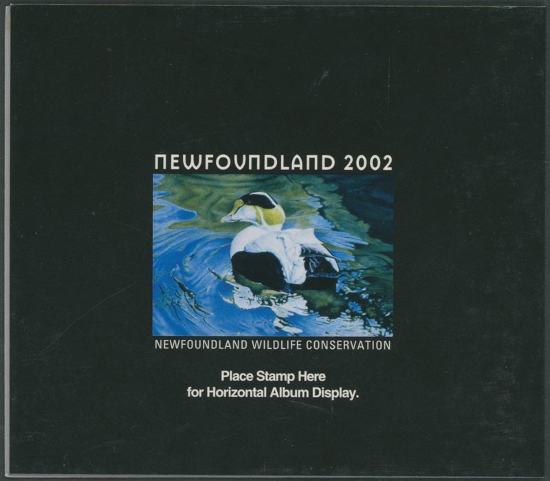 2002 CANADA-NEWFOUNDLAND & LABRADOR. CONSERVATION, COMMON EIDER, VD.#NLW9