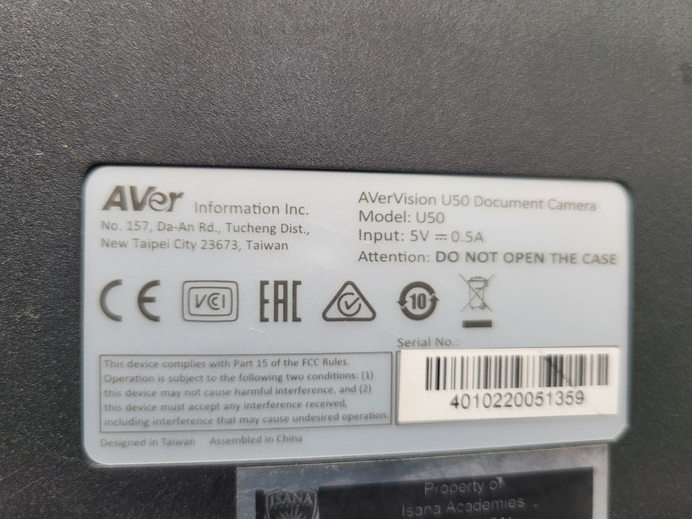 LOT OF3 AVer AVerVision U50 Document Camera3