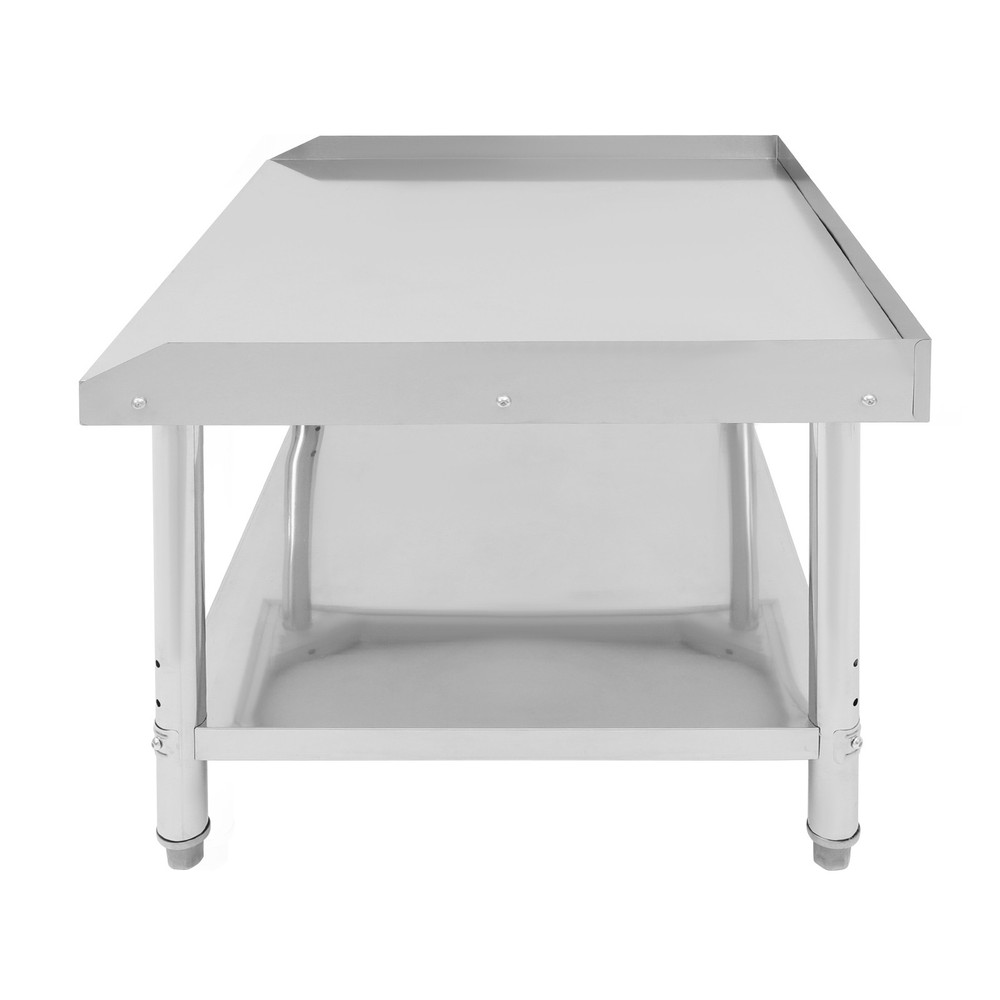 Stainless Steel Adjustable Kitchen Restaurant Work Prep Table With Backsplash