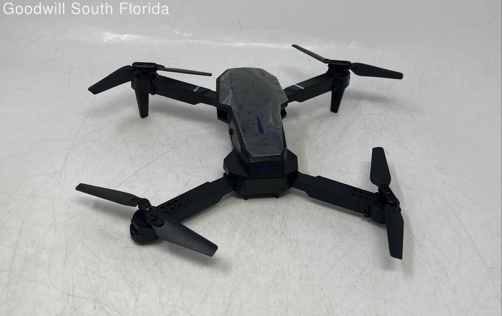 Black Remote Controller Drone With Accessories In Carrying Case No Tested