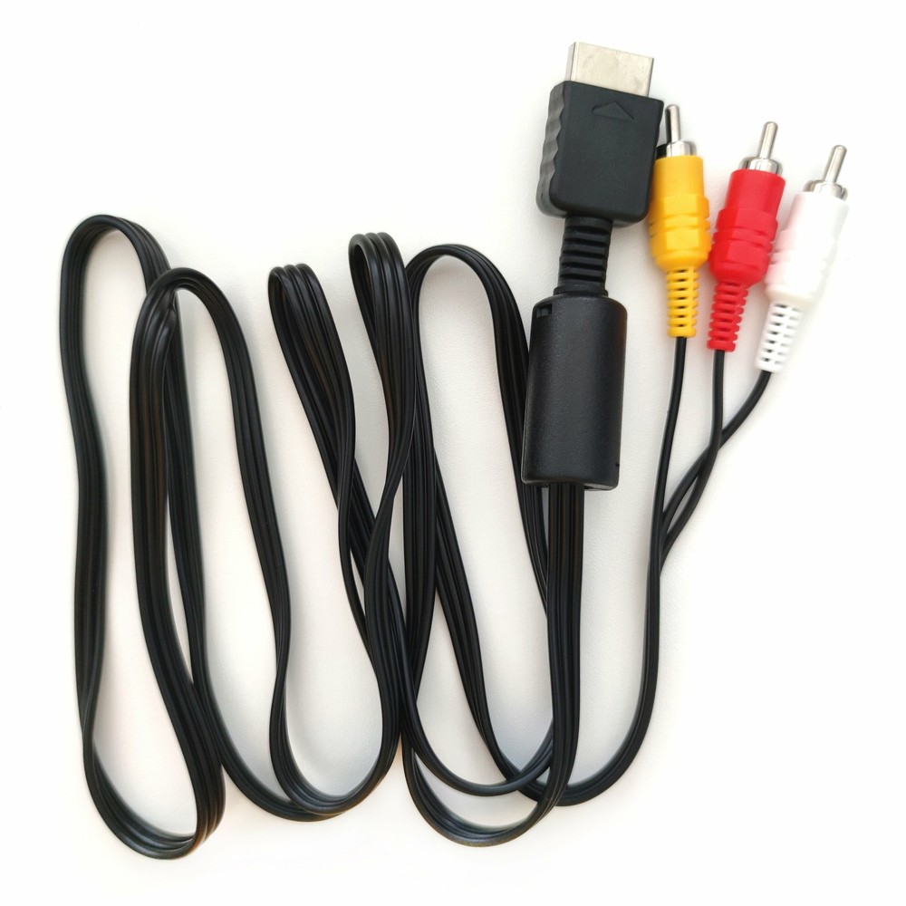 PlayStation Replacement AV Composite Cable for PS3/PS1/PS2