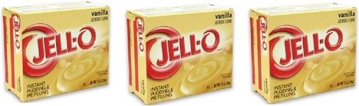 Jell-O Vanilla Instant Pudding Dessert Mix 3 Box Pack