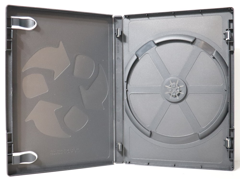 Genuine Viva Solid Eco-Box 1-Disc Single 14mm Black DVD Replacement Case USED