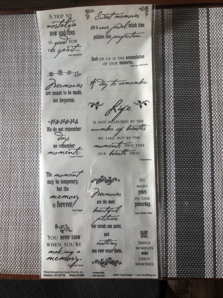 Lot Of 6 Assorted Rub Ons