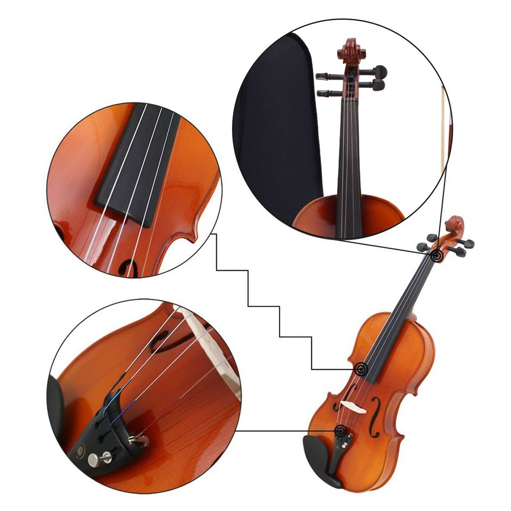 4PCS/Set Violin Strings 4/4 3/4 Violin Strings Steel String G D A E Strings P4Z8