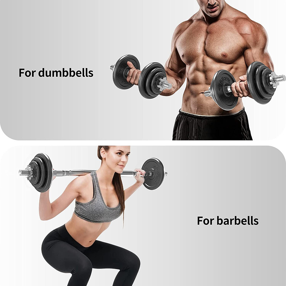 Adjustable 44Lbs Cast Iron Dumbbell Set for Home Gym & Weight Training