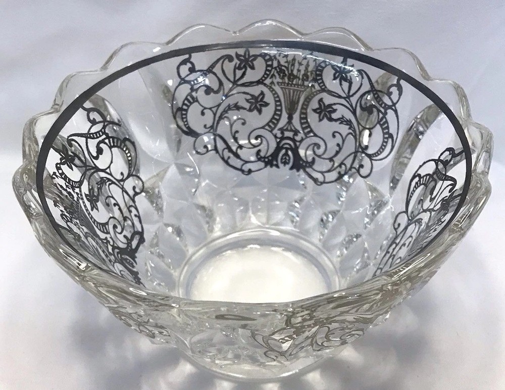 Vintage Small Silver Inlay Bowl