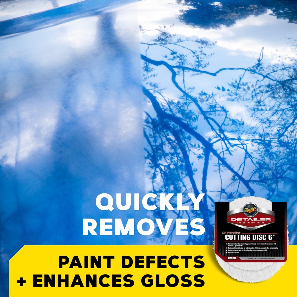 Meguiars DMC6 DA 6 Microfiber Cutting Disc 2 Pack