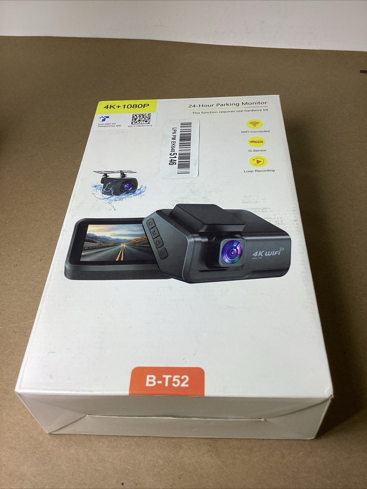 New 4K dashcam WiFi loop recording