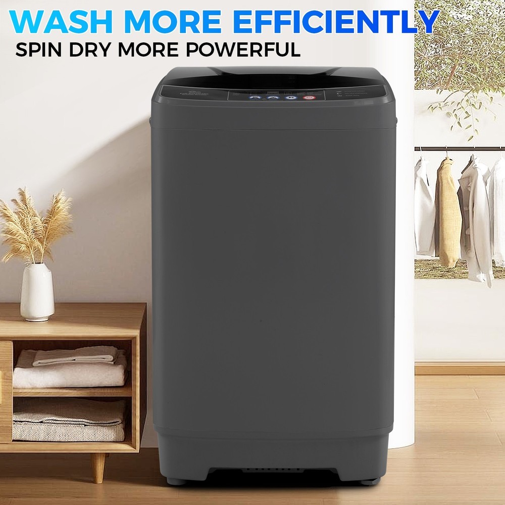 Combo Washing Machine Full-Automatic Portable Washer with Drain Pump 10 Programs