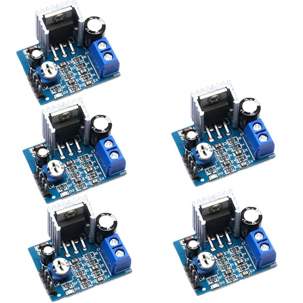 5Pcs 18W Mono Power Amplifier Board 6-12V Module with Indicator Light Feature