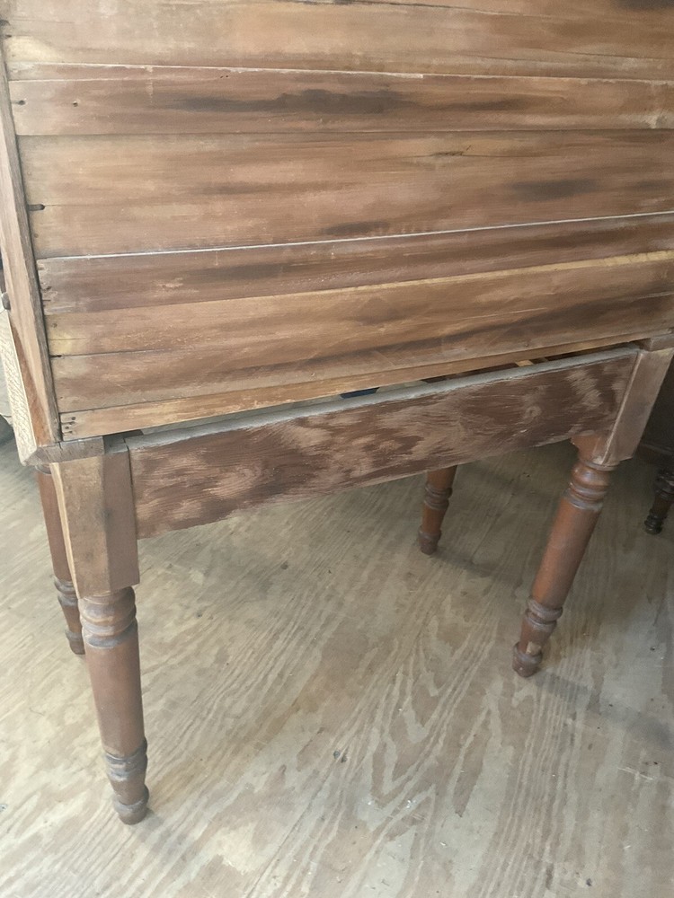 Antique Eastlake 19th Century Solid Oak Drop Front Plantation Desk