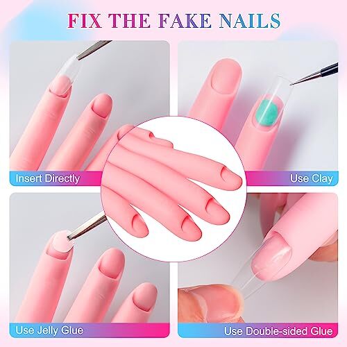 Flexible Bendable Nail Practice Mannequin Hand for Acrylic Nails