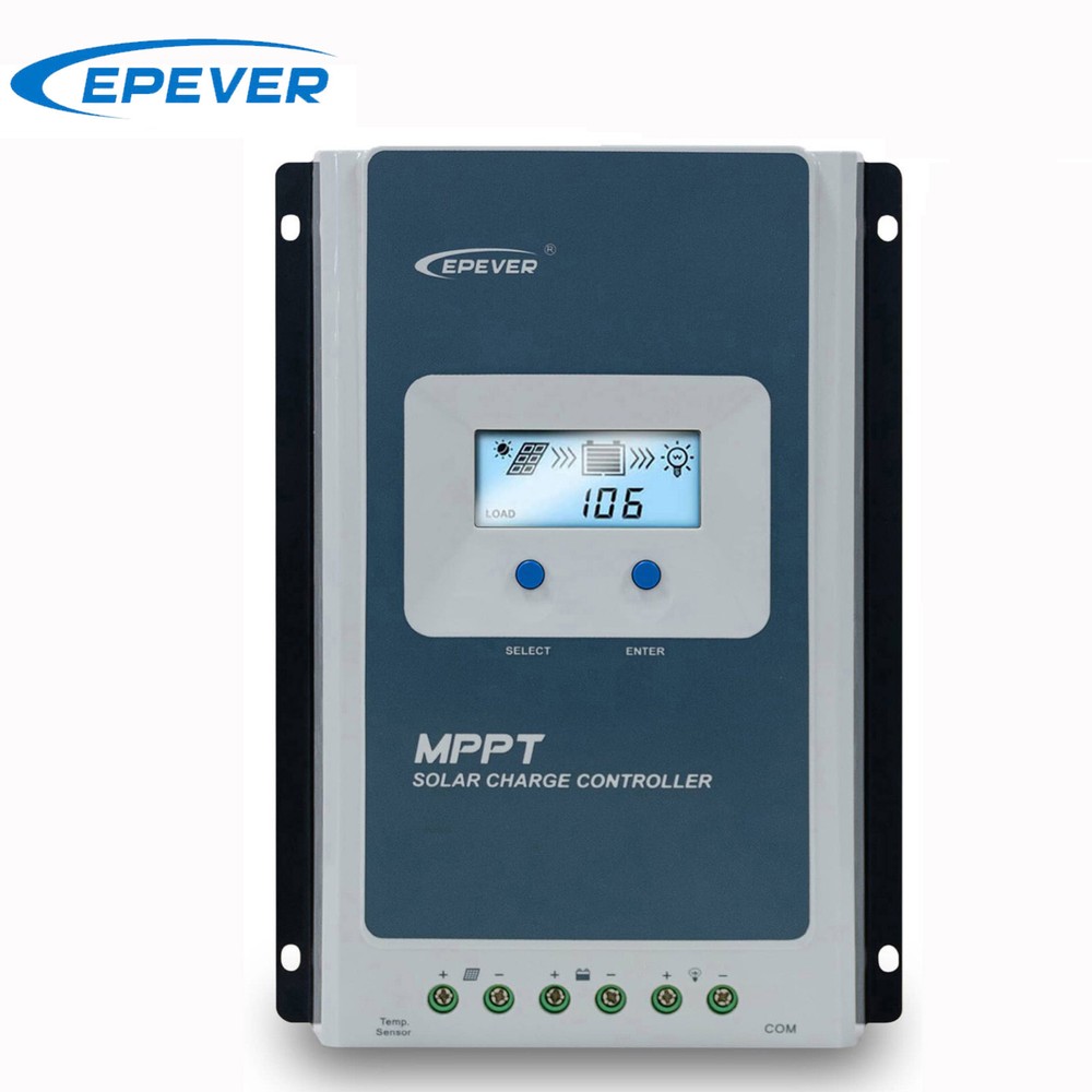 New EPEVER 40A MPPT Solar Charge Controller Auto Identify Battery Voltage 12/24V