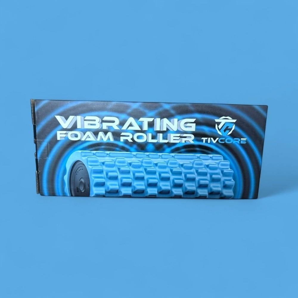 TIVCORE Blue Vibrating Foam Roller NIB NEW