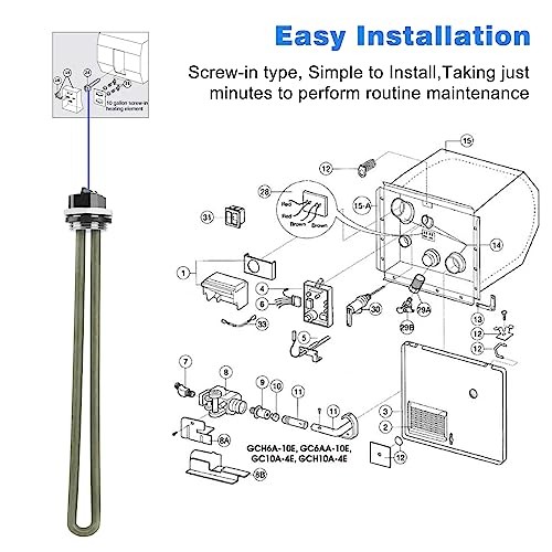 92249 RV Water Heater Element for Atwood Water Heater Parts gc6aa-10e gc10a-4e