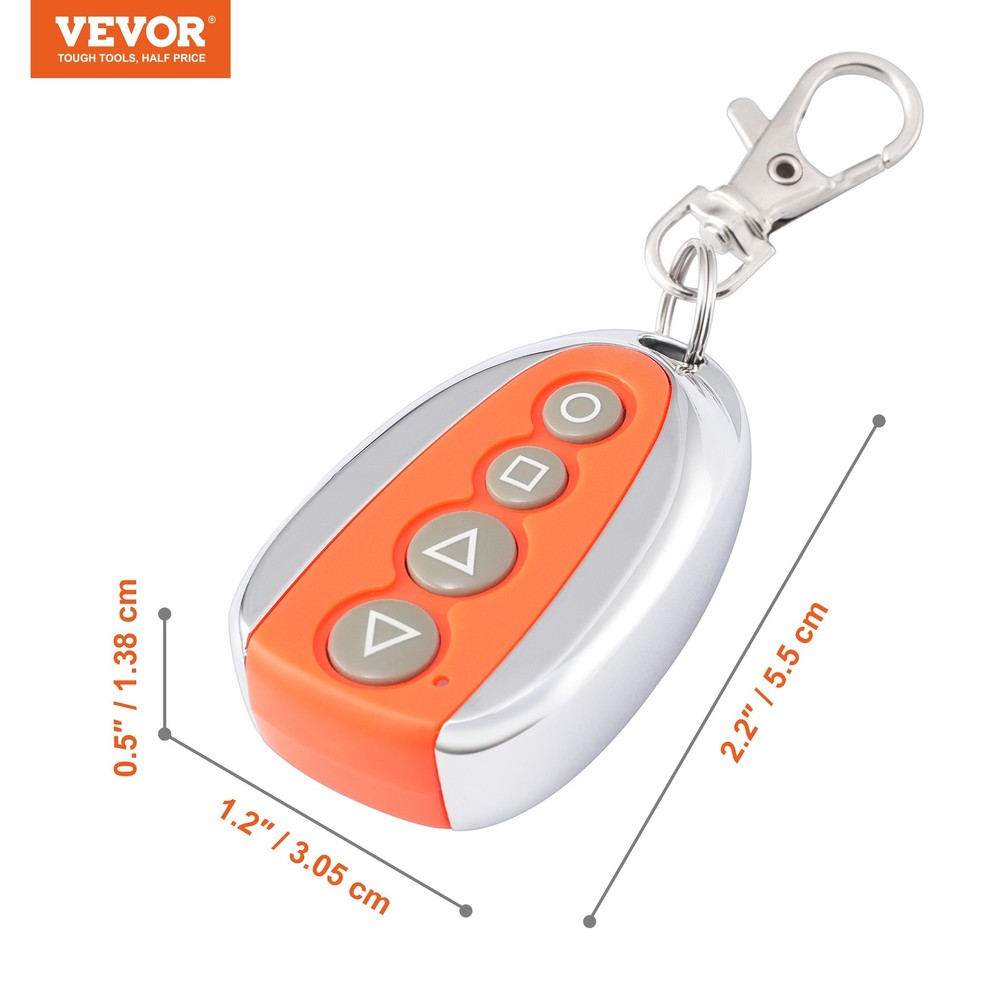 VEVOR Automatic Gate Remote Control 131ft 4-Button Sliding Gate Opener Remotes