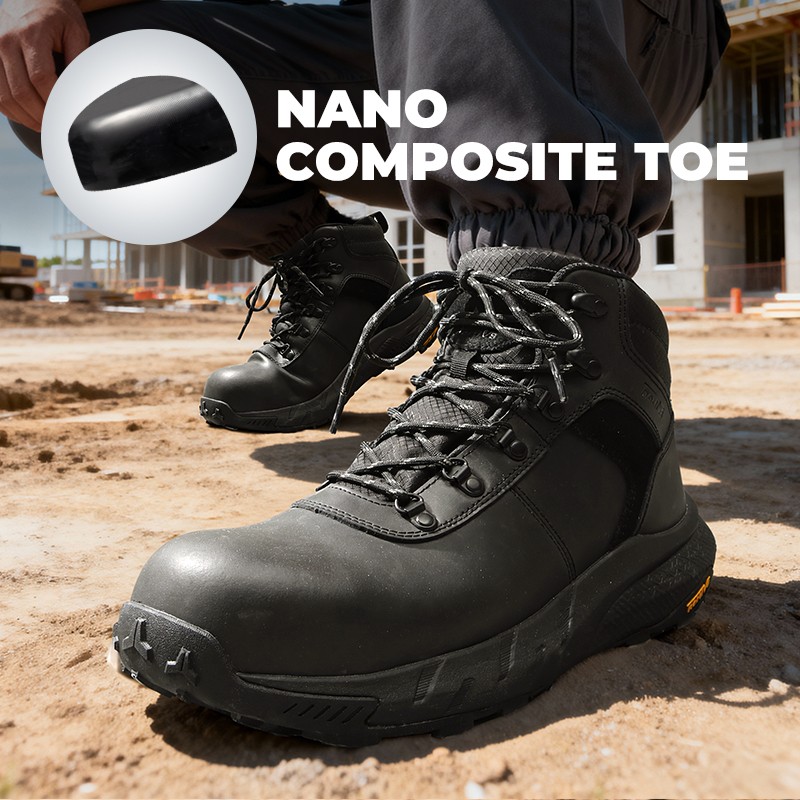 Men Composite Toe Construction Boots Lightweight Waterproof Safety Work Boots