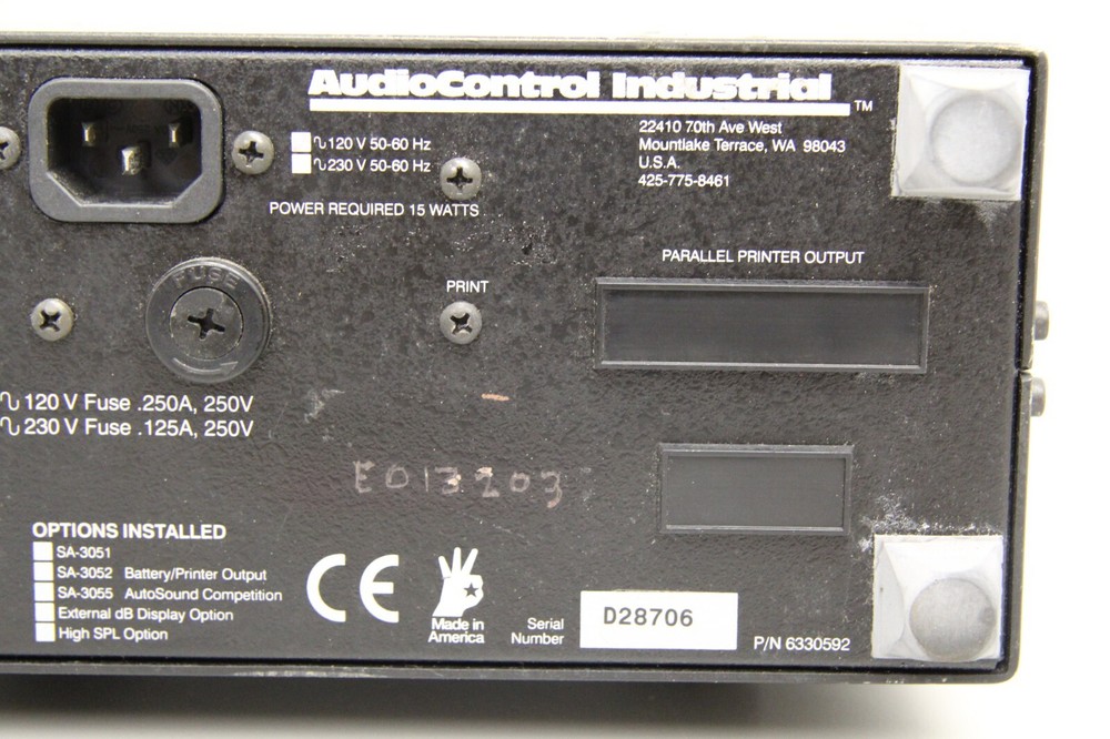Audio Control Industries SA-3051 Real Time Spectrum Analyzer