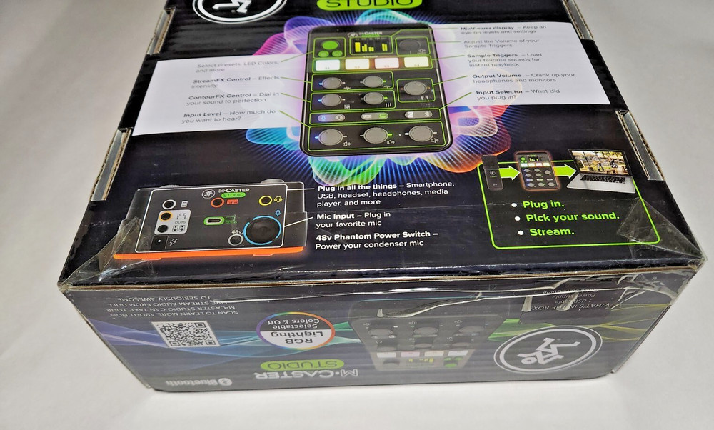 Mackie M-Caster Studio Live Streaming Mixer Bluetooth