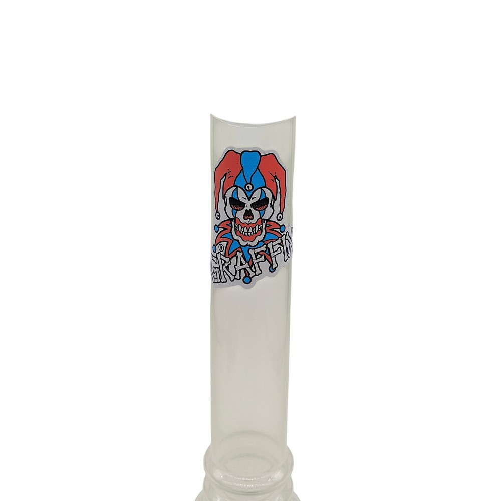 12" Graffix Bubble Acrylic Waterpipe Pull Stem Bowl Bong