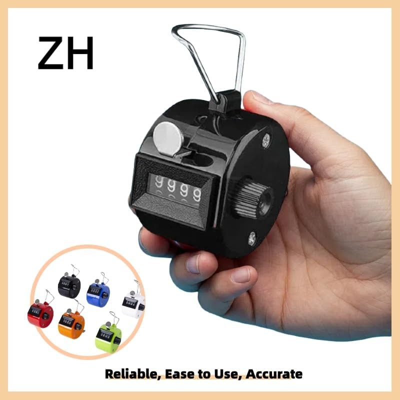 Hand tally counter 4 digit number clicker