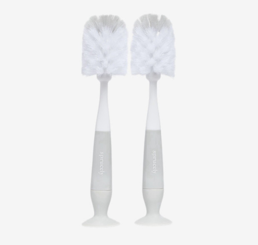 Sprucely Bottle Accessories Starter Set, White/Grey