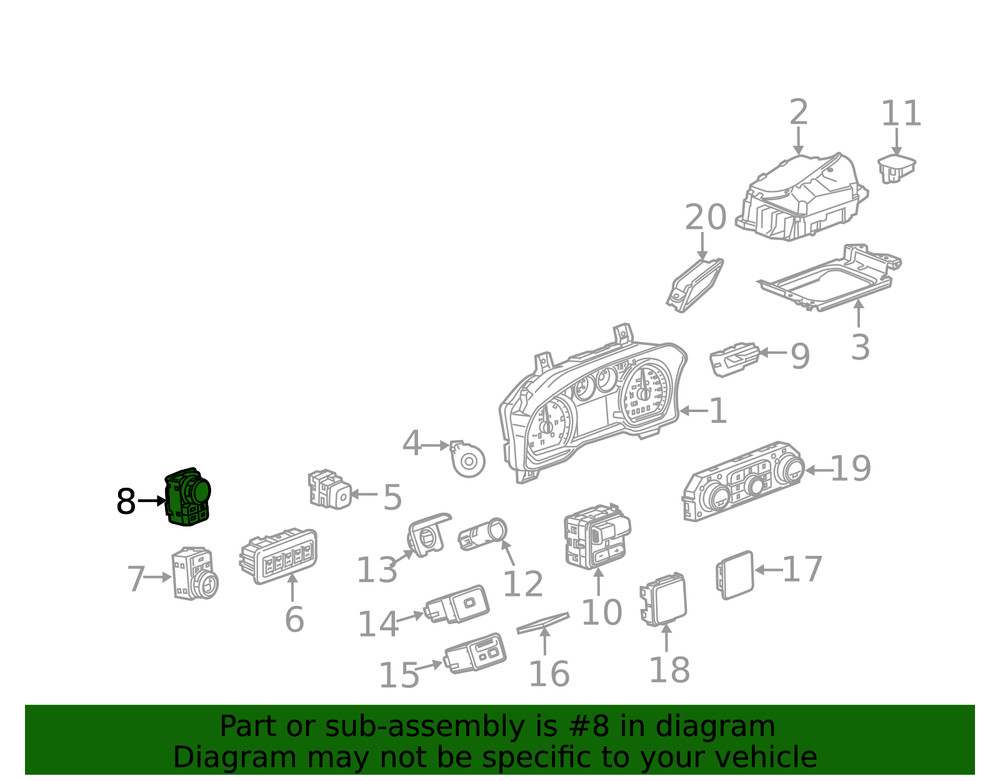 Genuine GM Select Switch 86530694