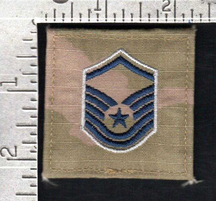 US Space Force Rank (used prior to Sep 2021) Master Sergeant (hook & loop back)