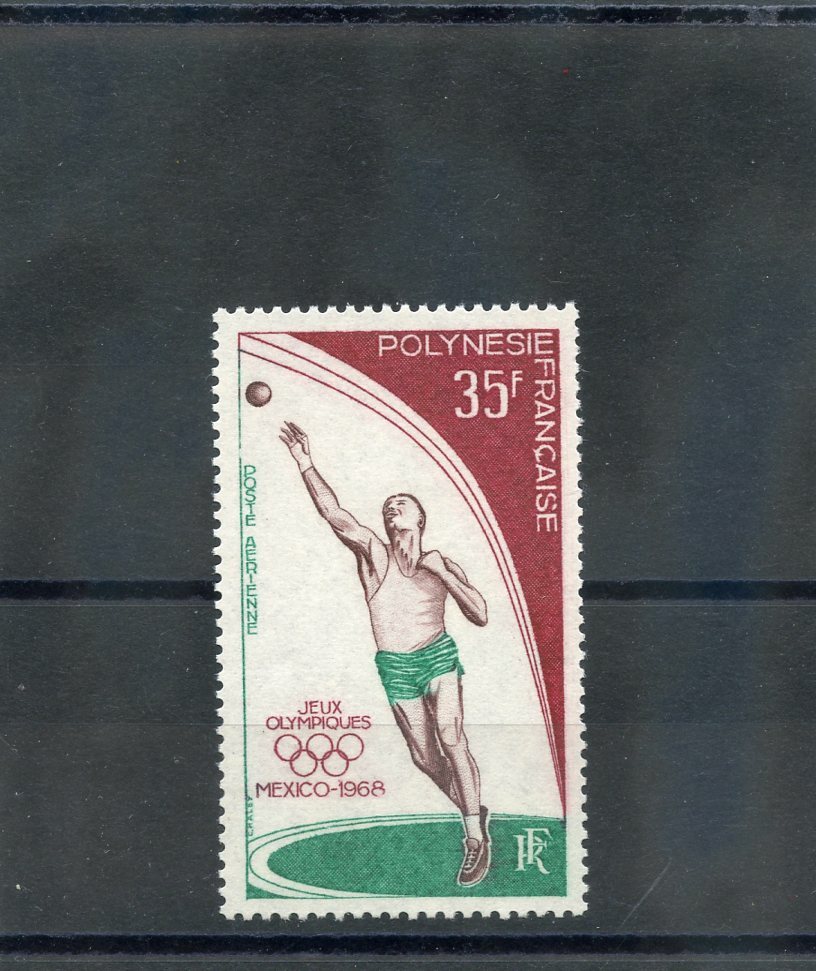 FRENCH POLYNESIA Sc C49(CE A26)**VF NH 1968 35F OLYMPICS $33