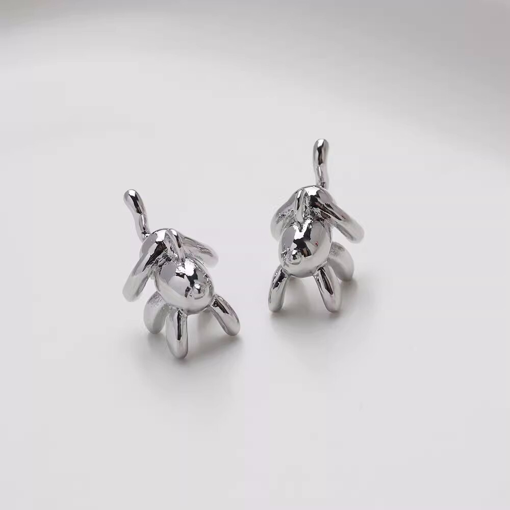 6pcs Auspicious Elephant Charms,Gold/Silver Tone Elephant Pendant With Loop