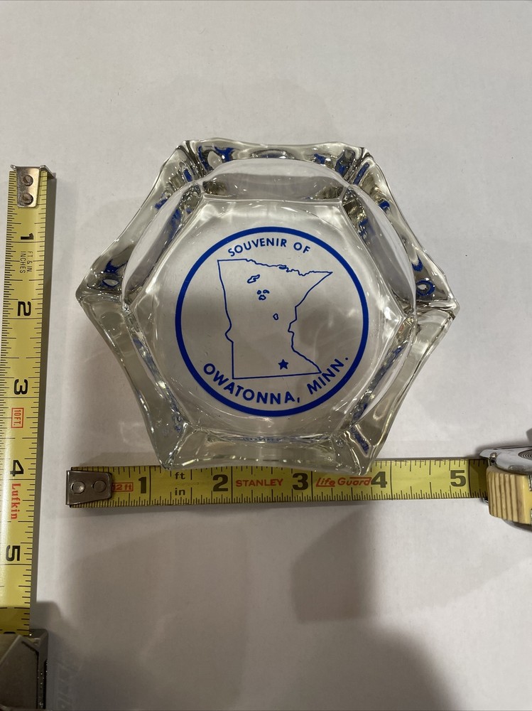 vintage souvenir ashtray Owatonna