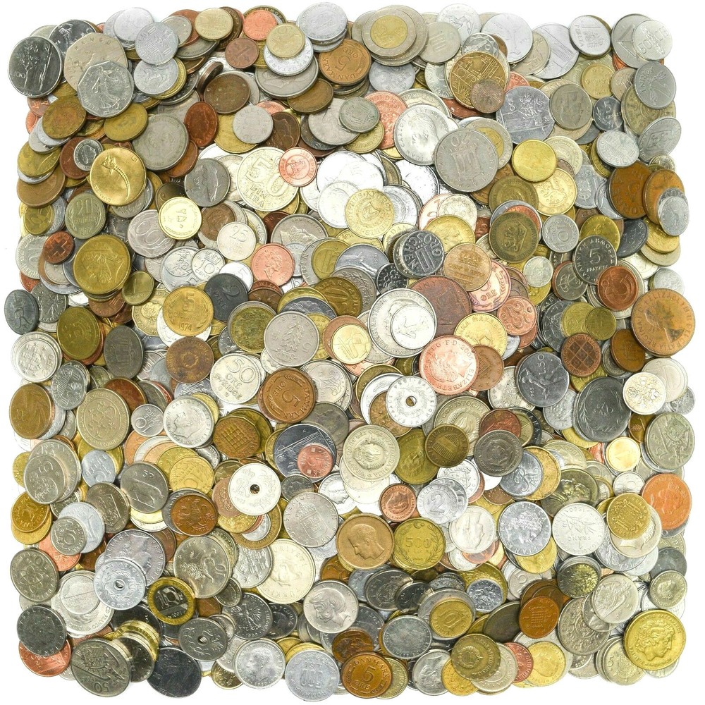 ***TREASURE HUNT!*** 25 FOREIGN COINS + 7 FOREIGN BANKNOTES!
