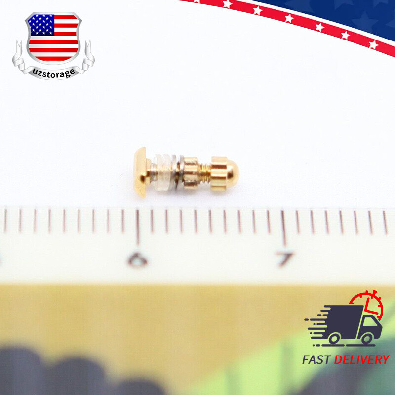 2PCS For C ar tier Eyeglasses Frame 4mm*2mm Curved Rectangle Screw&Bolt Gold