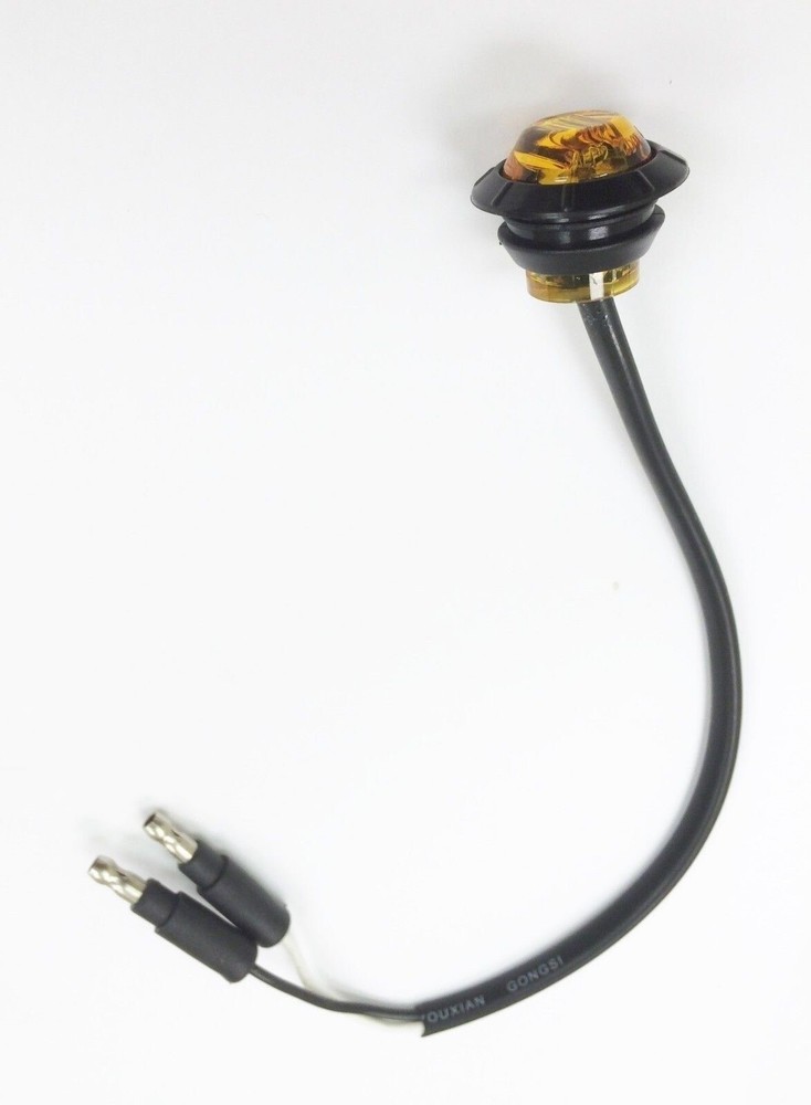 LIBRA 10 New 3/4" Amber LED Marker Clearance Lights For Trailer Truck RV -24021