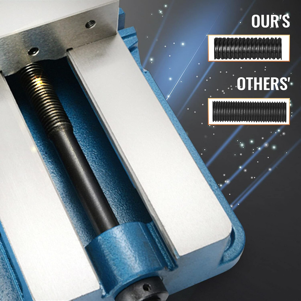4" Precision Milling Vise with ACCU Lock - Ideal for Drilling & Clamping