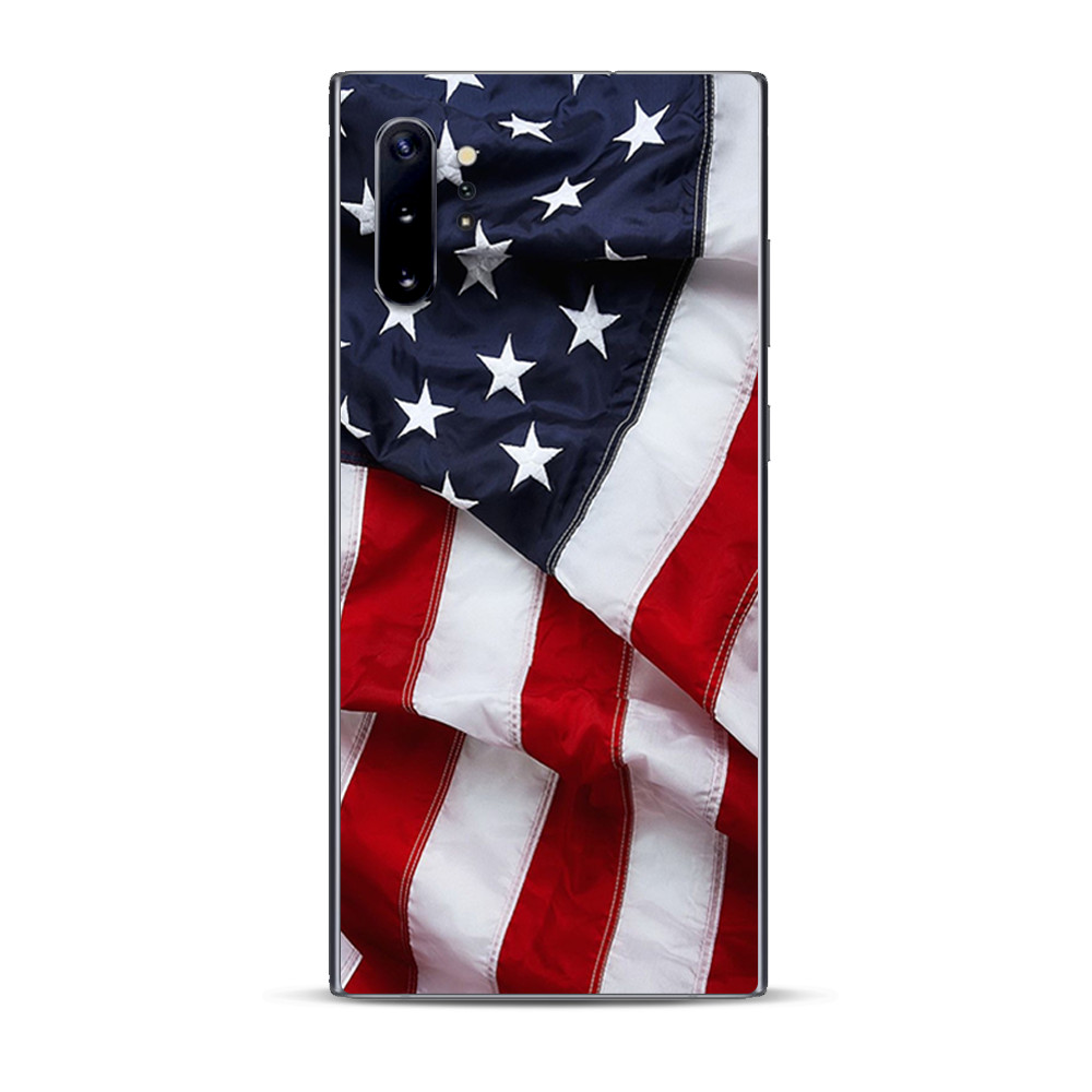 Skins Decal Wrap for Samsung Note 10 Plus US Flag USA America