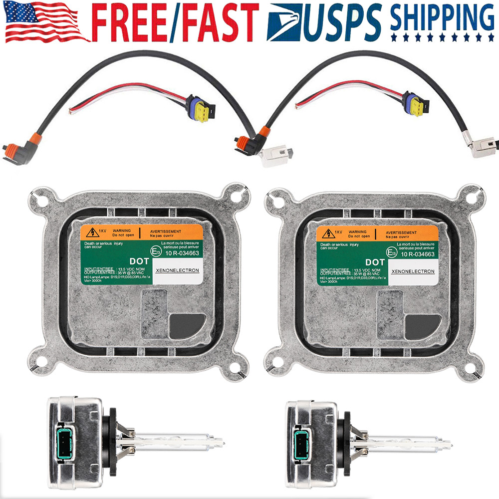2Pc For 10-19 Ford Mustang Xenon Ballast HID Control Unit Light Computer Module